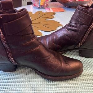 Black Leather Booties